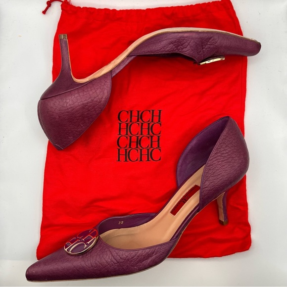 🥳 HOST PICK 🥳 CAROLINA HERRERA LEATHER D’ORSAY PUMPS - Picture 2 of 13